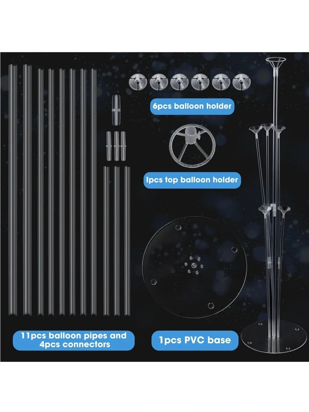 10 sets Balloon stand kit(missing one stick)